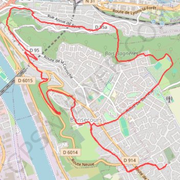 Itinéraire Sentier du Nid de Chien, distance, dénivelé, altitude, carte, profil, trace GPS
