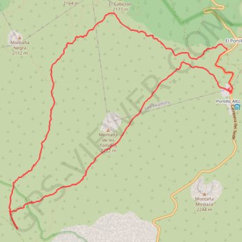 Itinéraire El Portillo-Fortaleza-Huevos del Teide-Montaña Blanca-El Portillo, distance, dénivelé, altitude, carte, profil, trace GPS