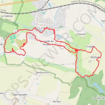 Itinéraire La Vraie-Croix, distance, dénivelé, altitude, carte, profil, trace GPS