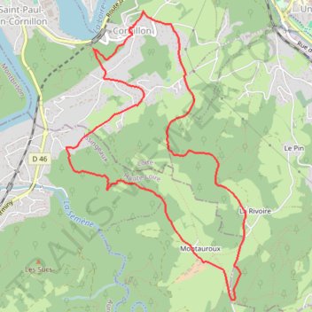 Itinéraire La Fraternelle Saint-Paul-en-Cornillon repérage avec Gérard Dauphin le 08-03-2022, distance, dénivelé, altitude, carte, profil, trace GPS