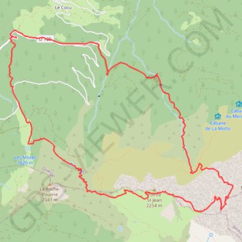 Itinéraire Mont Mirantin, distance, dénivelé, altitude, carte, profil, trace GPS