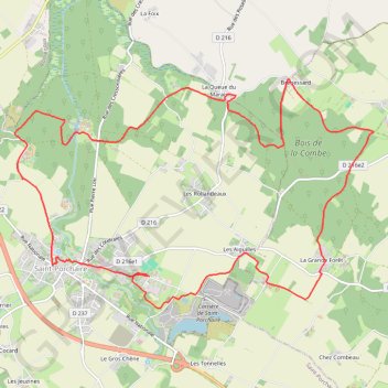 Itinéraire Rando Saint-Porchaire, distance, dénivelé, altitude, carte, profil, trace GPS