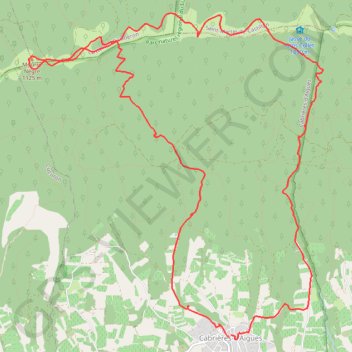 Itinéraire Mourre Nègre, distance, dénivelé, altitude, carte, profil, trace GPS
