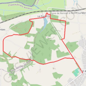 Itinéraire Circuit des Saletin - Avessac, distance, dénivelé, altitude, carte, profil, trace GPS