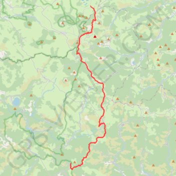 Itinéraire GR73 Randonnée de Chantemerle (Haute-Loire) à Fontaulière (Ardèche), distance, dénivelé, altitude, carte, profil, trace GPS