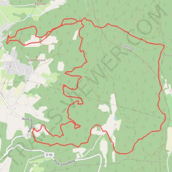 Itinéraire Course à pied le matin, distance, dénivelé, altitude, carte, profil, trace GPS