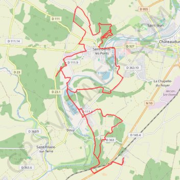 Itinéraire Vers Saint-Denis-les-ponts, distance, dénivelé, altitude, carte, profil, trace GPS