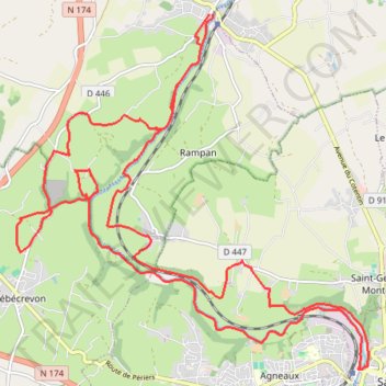Itinéraire course 3 trail des bords de vire, distance, dénivelé, altitude, carte, profil, trace GPS