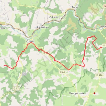 Itinéraire 380434 (1), distance, dénivelé, altitude, carte, profil, trace GPS