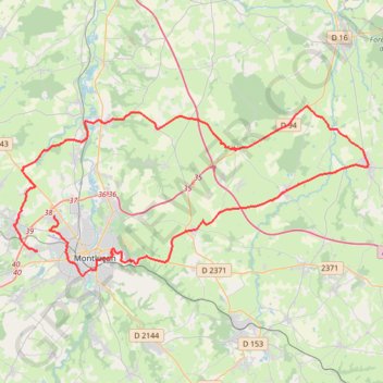 Itinéraire Domérat Cyclisme, distance, dénivelé, altitude, carte, profil, trace GPS