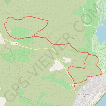 Itinéraire Saint-Pierre sur Mer (Le parcours des vignes), distance, dénivelé, altitude, carte, profil, trace GPS