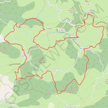 Itinéraire Rando a esperausse tarn, distance, dénivelé, altitude, carte, profil, trace GPS