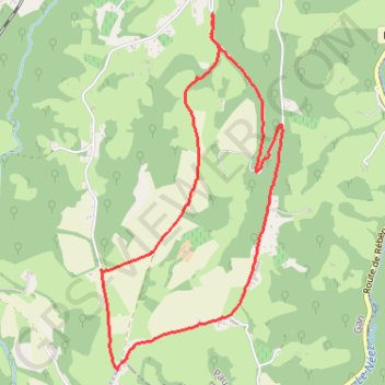 Itinéraire Coteau de Haut-de-Gan, distance, dénivelé, altitude, carte, profil, trace GPS