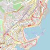 Itinéraire Monaco, distance, dénivelé, altitude, carte, profil, trace GPS