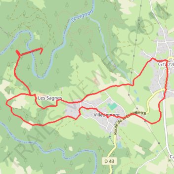 Itinéraire La passerelle himalayenne sur les Gorges du Lignon, distance, dénivelé, altitude, carte, profil, trace GPS