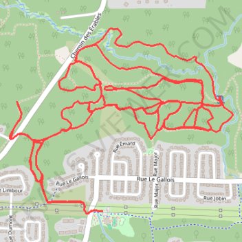 Itinéraire Boucle des Érables, distance, dénivelé, altitude, carte, profil, trace GPS