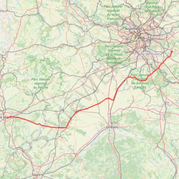 Itinéraire Beeline Trajet Soir 03-05-2024, distance, dénivelé, altitude, carte, profil, trace GPS