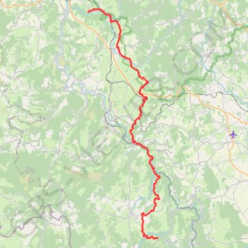 Itinéraire J2 Lavaudieu St-Préjet-d'Allier, distance, dénivelé, altitude, carte, profil, trace GPS
