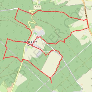 Itinéraire Ventes Saint Rémy, distance, dénivelé, altitude, carte, profil, trace GPS