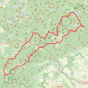 Itinéraire Oberbronn La Petite Pierre Boucle, distance, dénivelé, altitude, carte, profil, trace GPS