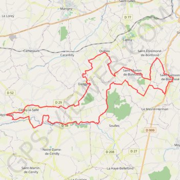 Itinéraire La Samsonnaise, distance, dénivelé, altitude, carte, profil, trace GPS