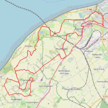Itinéraire Roc 54 24, distance, dénivelé, altitude, carte, profil, trace GPS