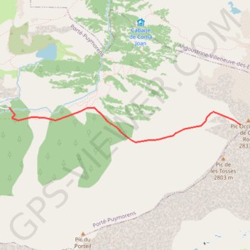 Itinéraire Puig Occidental de Coll Roig, distance, dénivelé, altitude, carte, profil, trace GPS