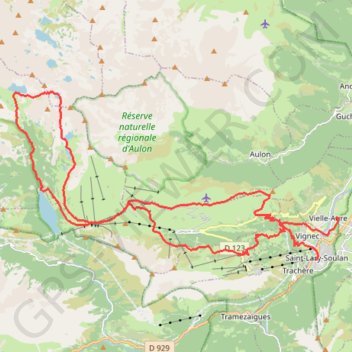 Itinéraire Neouvielle, distance, dénivelé, altitude, carte, profil, trace GPS