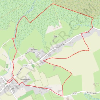 Itinéraire La Tourbière de Gorges, distance, dénivelé, altitude, carte, profil, trace GPS