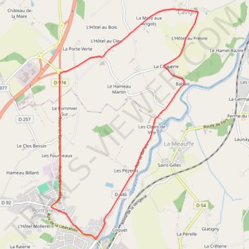 Itinéraire CHAMPIONNAT DE LA MANCHE PONT HEBERT, distance, dénivelé, altitude, carte, profil, trace GPS
