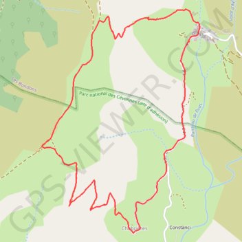 Itinéraire Autour de Ruas, distance, dénivelé, altitude, carte, profil, trace GPS