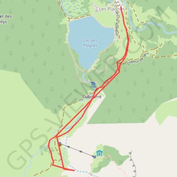Itinéraire Cascades du vallon d'Ardens, distance, dénivelé, altitude, carte, profil, trace GPS