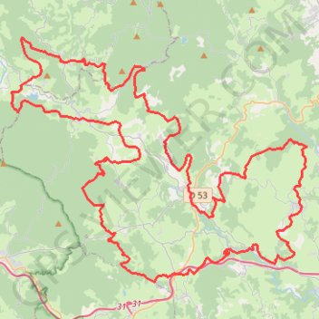 Itinéraire La Bois Noirs Oxygène - Saint-Just-en-Chevalet, distance, dénivelé, altitude, carte, profil, trace GPS