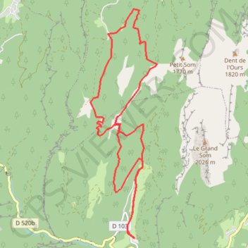 Itinéraire Projet rando Col Ruchère, distance, dénivelé, altitude, carte, profil, trace GPS