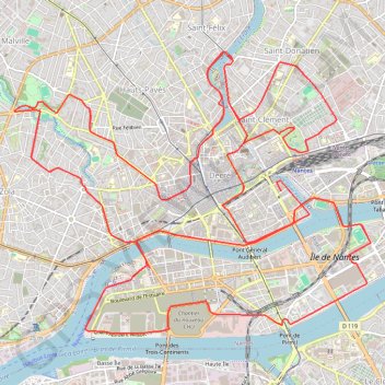 Itinéraire Marathon de Nantes 2022-14492804, distance, dénivelé, altitude, carte, profil, trace GPS