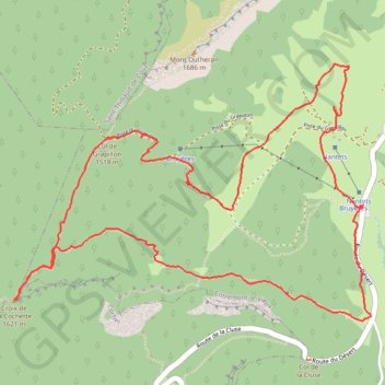 Itinéraire Pointe de la Cochette, distance, dénivelé, altitude, carte, profil, trace GPS