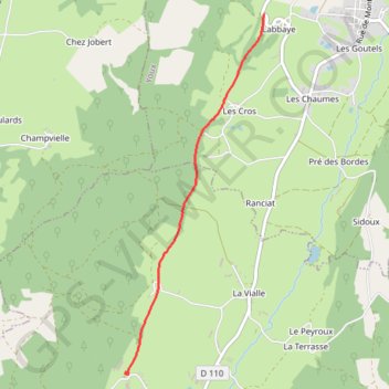 Itinéraire Retour rando chemin de fer, distance, dénivelé, altitude, carte, profil, trace GPS
