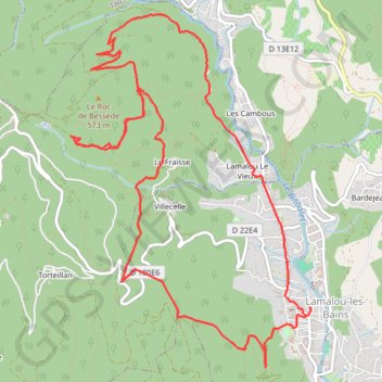 Itinéraire Le Roc de Bessedes, distance, dénivelé, altitude, carte, profil, trace GPS
