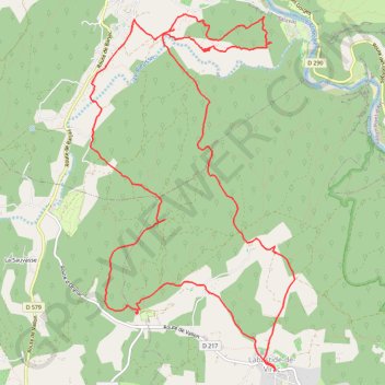 Itinéraire La Bastide-de-Virac - goule de la Foussoubie - Rieussec - la Bastide, distance, dénivelé, altitude, carte, profil, trace GPS