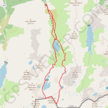 Itinéraire Pic de Tristagne, distance, dénivelé, altitude, carte, profil, trace GPS