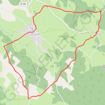 Itinéraire Gévaudan - Circuit de Rocles, distance, dénivelé, altitude, carte, profil, trace GPS