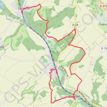 Itinéraire Du côté d'Us, distance, dénivelé, altitude, carte, profil, trace GPS