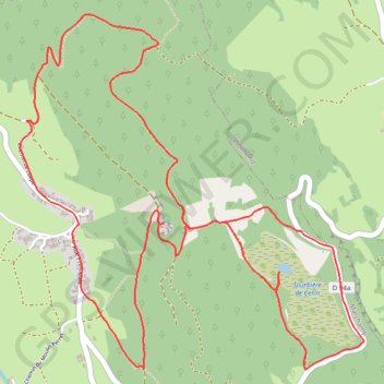 Itinéraire Tourbière de Cerin, distance, dénivelé, altitude, carte, profil, trace GPS