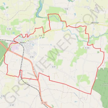 Itinéraire Chêne de la Liberté - Retiers, distance, dénivelé, altitude, carte, profil, trace GPS
