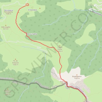 Itinéraire Pic d'Orhy, distance, dénivelé, altitude, carte, profil, trace GPS
