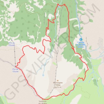 Itinéraire Pont du Réal - Arête de la Ratelle, distance, dénivelé, altitude, carte, profil, trace GPS