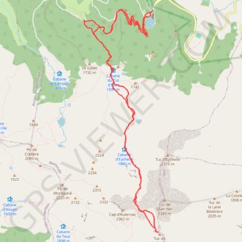 Itinéraire Tuc de la Messe, distance, dénivelé, altitude, carte, profil, trace GPS