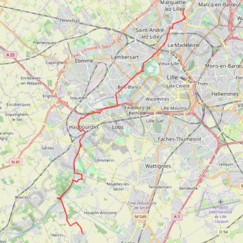 Itinéraire Sortie vélo dans l'après-midi 🚴🇨🇵, distance, dénivelé, altitude, carte, profil, trace GPS