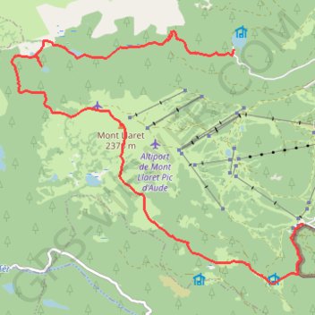 Itinéraire Lac de Vallserra - Parc animalier, distance, dénivelé, altitude, carte, profil, trace GPS