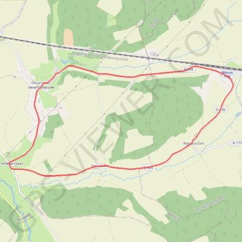 Itinéraire Découverte au cœur de l'Aire - Deuxnouds-devant-Beauzée, distance, dénivelé, altitude, carte, profil, trace GPS